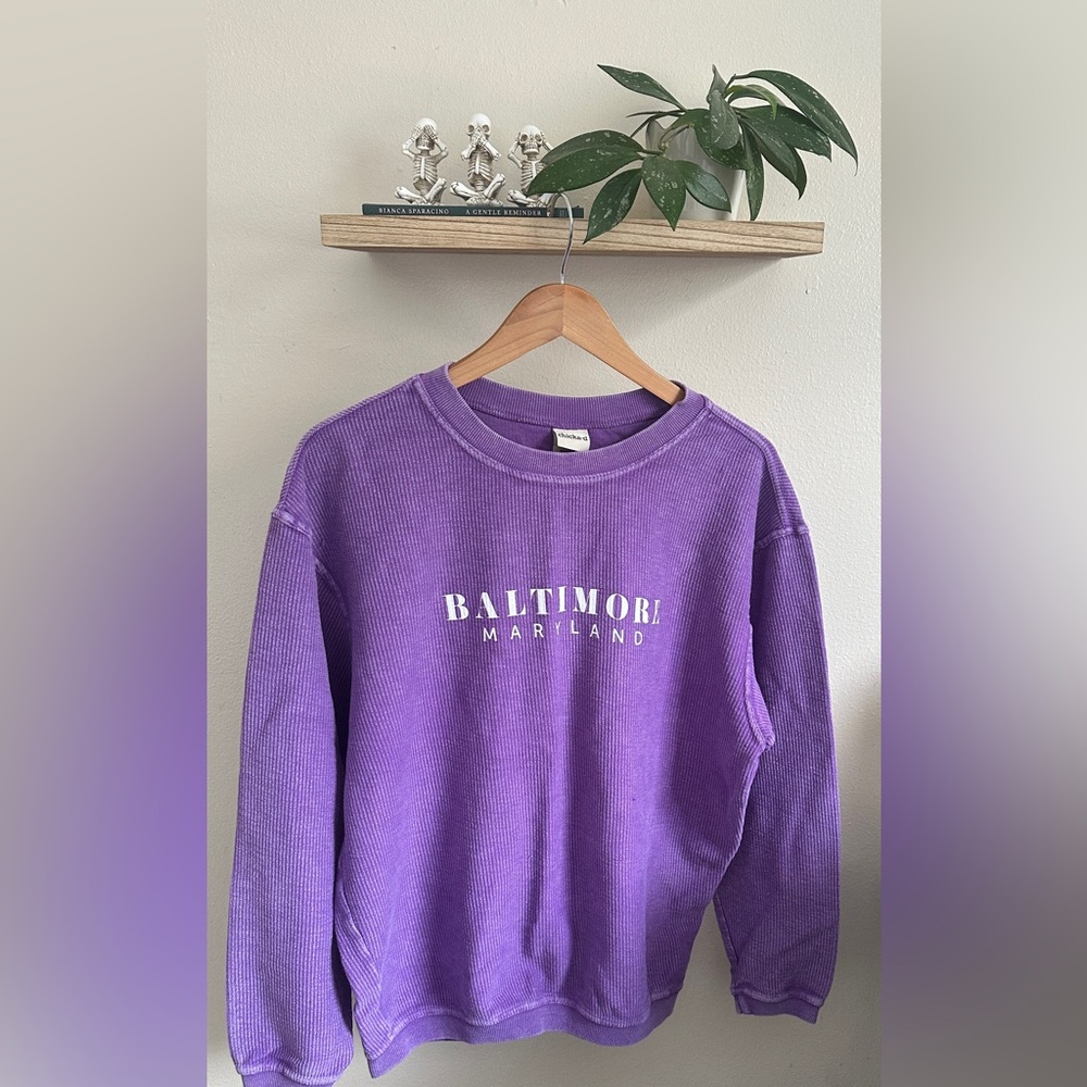 Purple Baltimore Maryland Women's Sweater
